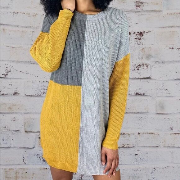 NWT Visit Color Block Sweater Dress - Picture 2 of 2